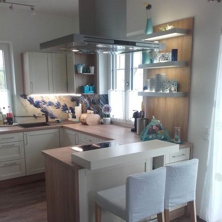 Maßangefertigte Küche aus Holz