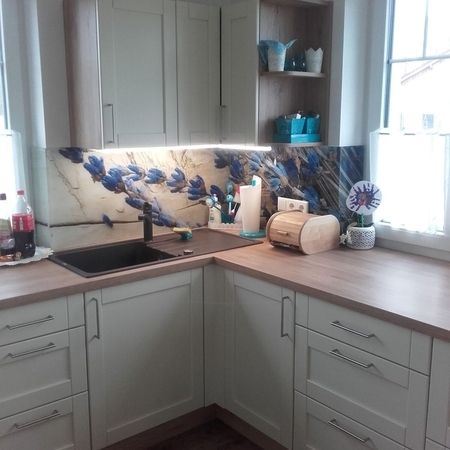 Maßangefertigte Küche aus Holz